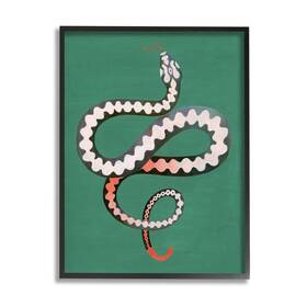 Stupell Industries 196216467178 Viper Symbol Snake Reptile Vivid Portrait By Grace Popp