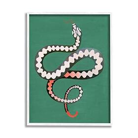 Stupell Industries 196216467246 Flexible Viper Symbol Snake Reptile Vivid Portrait Design By Grace Popp