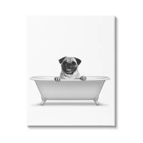 Stupell Industries 197658069395 Pug Dog In Tub Bathroom Pet Canvas Wall Art Design By Annalisa Latella Stupell Industries 197658069395 Pug Dog In Tub Bathroom Pet Canvas Wall Art Design By Annalisa Latella