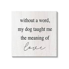 Stupell Industries 197658375335 Meaning Of Love Dog Pet Phrase Canvas Wall Art Design By Lilft Rue
