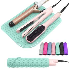 Sf009 Suafrnut Plus Size Silicone Heat Resistant Mat Portable Travel Hot Tools Pad Cover Fo