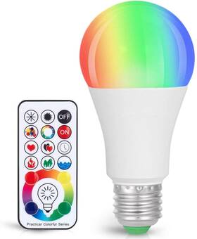 Sunnest 928582740951 Led Color Changing Light Bulb 820lm Dimmable E26 10w Rgbw Mood Ligh