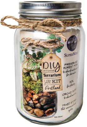 Supermoss 759834904113 Portland Terrarium Kit - Diy Mason Jar