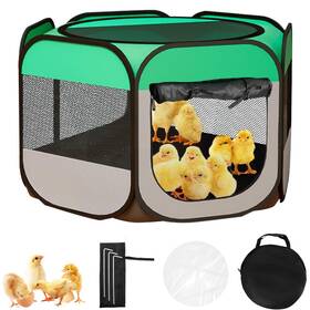 Hn000cb Superpaws Portable Chicken Coop Tent With Waterproof Flame Retardant Cloth Bott