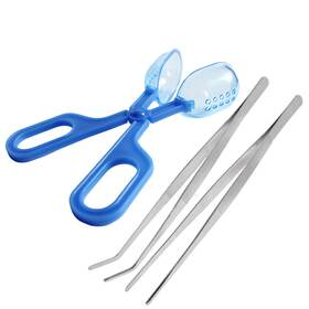 Supkeyer 725683939965 3in1 Feeding Tool Reptile Tongs Cricket Clamp Bug Scooper Cleaning S
