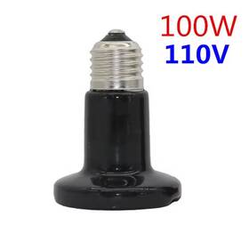 100w Supreme-goodsoutlet 445011417417 1 Pcs Reptile Pet No Light Far Infrared Ceramic Heating Lamp E27 Small Mini Heat