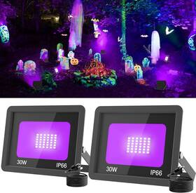 4220 T-sun 30w Led Black Lights 2 Pack Blacklight Flood Light Black-2
