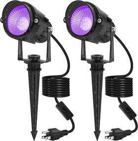 Ts-f2020-1h-pp-smd-us-k-2p T-sun Blacklight Spotlight Halloween 2 Pack Black 30w-2pack Spotlights