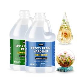 Takimo 739608571147 1 Gallon Crystal Clear Resin Kit No Bubble And Not Yellowing Epoxy Res Inch