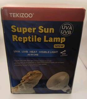 Tekizoo 793169535772 Uva Uvb Super Sun Reptile Lamp 125w D3