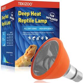 Tekizoo 793169536076 Deep Heat Lamp Heater Light For Reptile And Amphibian Pet 50 W