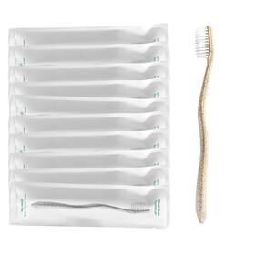 Gentlegreentoothbrush10pk Terra & Co. 850033990041 And Gentle Green Toothbrushes 10-pack Of Plastic-free Toothbrush