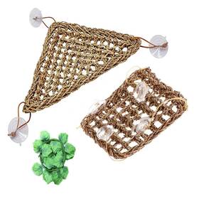 Tfwadmx 745103426295 2 Pack Bearded Dragon Hammock Reptile Climbing Decor Lizard Lounger 100% Na