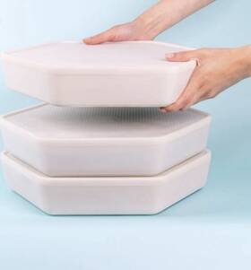 The Bug Factory 070000716701 Mealworm Growing Pod 3 Tier Storage Breeding And Kit