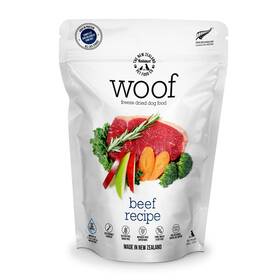 Nz-wfd1000a The New Zealand Natural Pet Food Co. Woof Freeze Dried Dog - Beef Recipe High Protein Use As A Complete Die