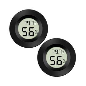 Tpm-40 Thlevel 2-pack Mini Digital Thermometer Hygrometer Indoor Room Lcd Reptile Monitor Hu