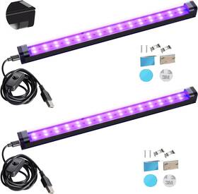Ves174 Thlifure Black Light Bar 10w 1ft Led Blacklight For Fluorescent Tapestry Poster Body