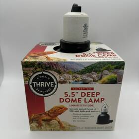 5290942 Thrive 5.5 Inch Deep Dome Lamp Reptile Heat Light Basking 6 Ft Cord Ceramic Socket