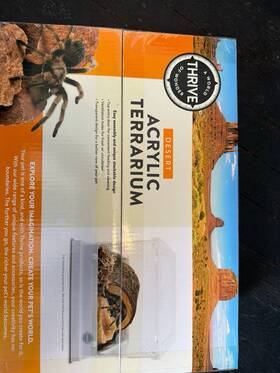 5353965 Thrive Desert Acrylic Terrarium For Invertebrates 12x8x6