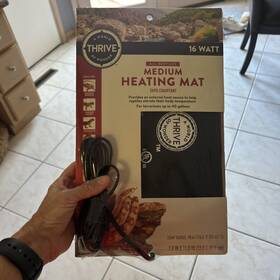 Thrive 737257843752 Reptile Medium Heating Mat 16 Watt Up To 40 Gallon Tank Terrarium