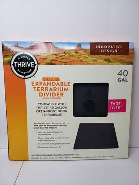 Thrive 737257998278 Expandable Terrarium Divider Fits 40 Gal Free Shipping