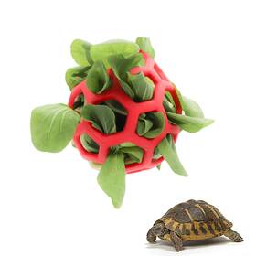 Tirifer 735279068313 Tortoise Treat Ball Toy Hay Feeder Hanging Feeding Grass Fruit Vege