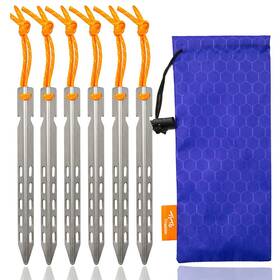 Tito Titanium 714559176863 6 Pack Tent Stakes 10x10x160mm V-shaped Windproof Nail Peg
