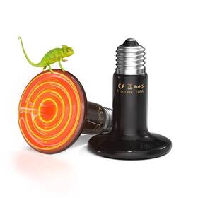 Tobebright 056776402260 Ceramic Heat Emitter For Reptiles 150w Terrarium Reptile Lamp Bulb No Li