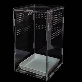 Totzlian 762949732687 Acrylic Jumping Spider Enclosure Reptile Bug Habitat For Small Tre