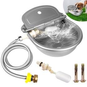 Rv001 Tuhpibk Automatic Water Dispenser For Dogs Auto Dog Waterer Outdoor Stainless S