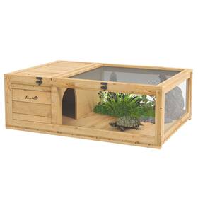 Us01-d40012v00yl Uirio Indoor Tortoise House Habitat Reptile Cage Outdoor For Turtles Lizards Snakes