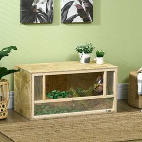 Us02-d40027v00nd Uirio Wooden Reptile Terrarium For Chameleon Lizard Snake Frog Turtle