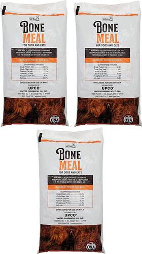 Upco 053176805023 Bone Meal Powder For Dogs And Cats 3 Pack Total Pounds 1 Pound Of