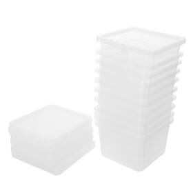 15e330qhdf Upkoch 10 Pcs Small Terrarium Breeding Box Plastic Container 4.13x3.93x2.75 Inch