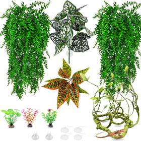 - Us 445047145117 Reptile Plants For Bearded Dragon Tank Accessories Terrarium Jungle Climbing Vi