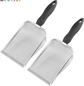 Usa-viralfinds 705353446085 Reptile Stainless Steel Sand Scoop Metal Shovel Sifter Fine Mesh Terrarium Subst