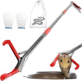 Uzhika 445057392334 50 Inch Snake Tongs Collapsible Grabber Professional Reptile Catcher