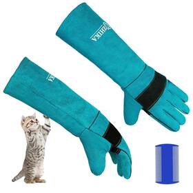 Jp-0358 Uzhika Animal Handling Glove Anti Scratch Protective Gloves For Training Dogs Cat Bi