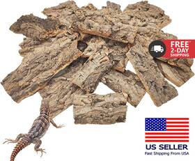 Hx030 Vcepjh 1.5 Lb Reptile Bark Bedding Natural Cork For Reptiles Flat Wood Terra