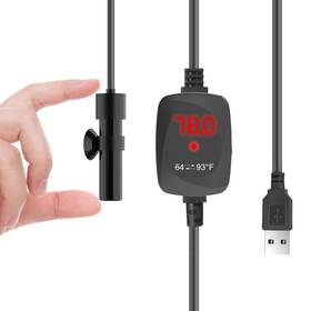 Sc-17010 Vcraze Mini Aquarium Heater 5v/2a Usb 10w Super Small Fish Tank With Digital