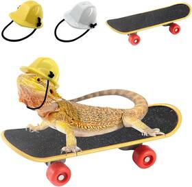 Ht0130-fba Vehomy Bearded Dragon Accessories Small Engineer Hat For Lizard C