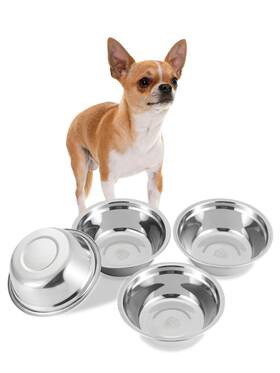 Ws5-304-4b16 Vention Stainless Steel Small Dog Food Bowls Set Of 4 Outer Dia. 6.1 In Repl