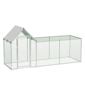 Xvx65hkngw5fnhobuk Verisshade Metal Chicken Coop Large Run For 6/10 Chickens Walk-in
