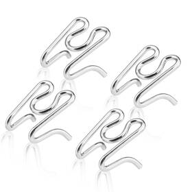 Tc-link-225 Verplexter Dog Training Collar Links Chrome Plated Steel 2.25mm Silver 4 Pack