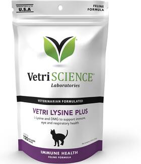 0940743 Vetriscience Vetri Lysine Plus - 120 Chews Pack Of 1 Original Version