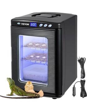 Fdgir00911563759034 Vevor 25l Black Reptile Egg Incubator 2-60 C Scientific Hatcher Led Display