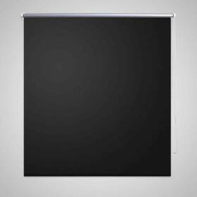 240151 Vidaxl Roller Blind Window Shade With Pull Cord Roll Up Blackout Black