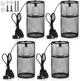 Anb-vihose-2169 Vihose 4 Pcs Reptile Heat Lamp Guard With 150w Ceramic Emitter Basking A