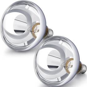 Anb-vihose-4851 Vihose 2 Pack 250 Watt Heat Lamp 120v R40 Bulbs Glass Incandescent
