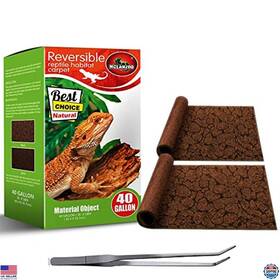 B09cyclp21 Visit The Mclanzoo Store Ca Reptile Carpet 40 Gallon 2 Pack For Bearded Dragon Tank Accessories Enclosure